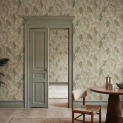 Fototapet, Swirling Fern, Light Green, Rebel Walls