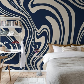Fototapet, Swirly, Blue, Rebel Walls - Img 3