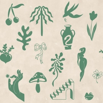 Fototapet, Symbolic Tales, Green, Rebel Walls - Img 2