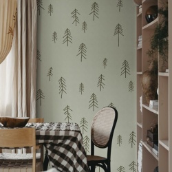 Fototapet, Tall, Light Green, Rebel Walls