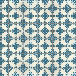Fototapet Vintage Blue Tiles, VLAdiLA - Img 2