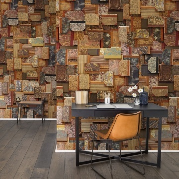 Fototapet, Vintage Books, Cover, Rebel Walls - Img 3