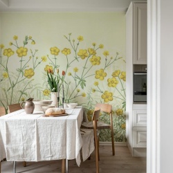 Fototapet, Vintage Buttercups, Yellow, Rebel Walls - Img 7