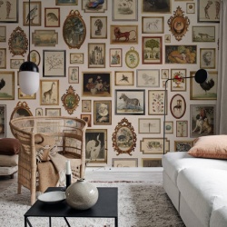 Fototapet, Vintage Frames, Beige, Rebel Walls