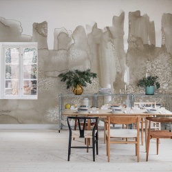 Fototapet, Watercolor City, Beige, Rebel Walls
