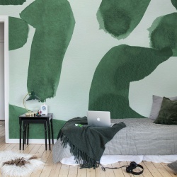 Fototapet, Wiggle Shapes, Green, Rebel Walls - Img 3