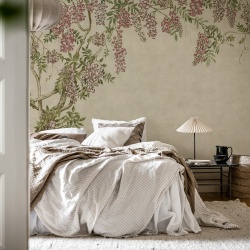 Fototapet, Wisteria Garden, Beige, Rebel Walls