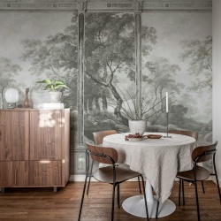 Fototapet, Woodland Panels, Gray, Rebel Walls