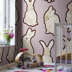 Fototapet, Year of the Bunny, Lilac, Rebel Walls