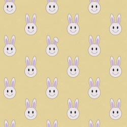 Fototapet, Year of the Rabbit Smiley, Saffron, Rebel Walls - Img 2