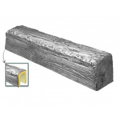 Grinda decorativa din poliuretan, gri, rustic, 12х12cm, EQ006G - Img 2