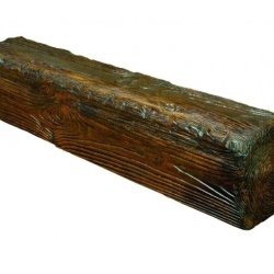 Grinda decorativa din poliuretan, maro inchis, rustic, 17х19cm, EQ004D