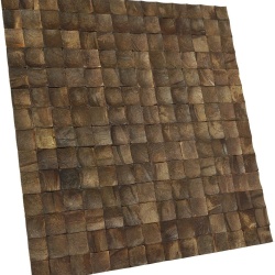 Panou decorativ 3D, Coconut, Bagonjong Espresso, 6 placi 42x42cm, 1.05 mp - Img 2