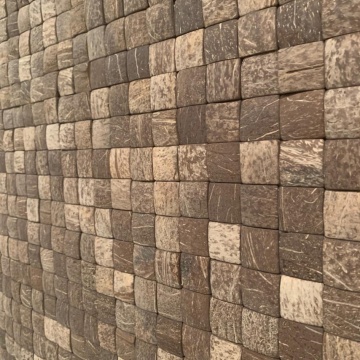 Panou decorativ 3D, Coconut, Honai Aqua Brown, 6 placi 42x42cm, 1.05 mp - Img 3