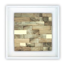 Panou decorativ lemn, Nuc, Skuta Shelter White