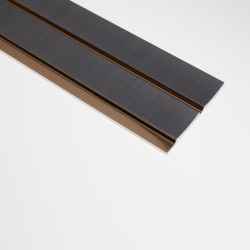 Panou riflaj decorativ 3D Amber, Antracit, 13x1.2x270 cm