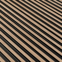 Panou riflaj decorativ 3D Asti, Oak Gold, 12.2x1.2x270 cm