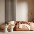 Panou riflaj decorativ 3D Asti, Oak Gold, 12.2x1.2x270 cm - Img 8