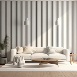 Panou riflaj decorativ 3D, Groove - 12.2x1.2x250 cm, Manavi - Img 12