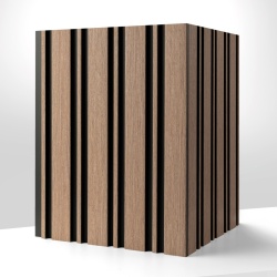 Panou riflaj decorativ 3D Milo, Oak Sonoma, 11.6x1.2x270 cm - Img 4