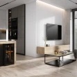 Panou riflaj decorativ 3D Onda, Alb, 12x1.3x270 cm - Img 6