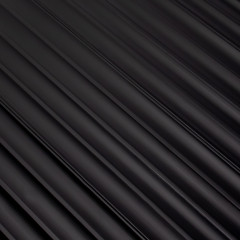 Panou riflat 3D Onda, Negru, 270x11.2cm, Lamelio - Img 2