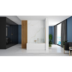 Paravan de cada Rea Elegant auriu 80x140 cm - Img 5