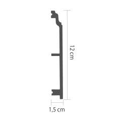 Plinta polimer rigid HCR521 - 12X1.5x200 cm - Img 2