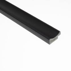 Profil dreapta pentru riflaj decorativ 3D Onda, Negru, 3.2x1.3x270 cm
