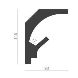 Profil scafa LED KD204 - 11.5x9x115 cm - Img 2