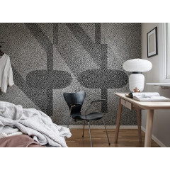 Tapet Birdseye, Graphite, Rebel Walls - Img 1