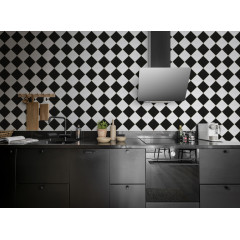 Tapet Checkered Tiles, Black & White, Rebel Walls, 5 mp / rola - Img 1