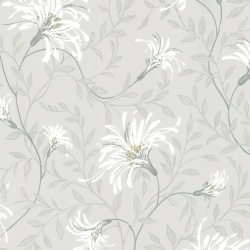 Tapet, Fairhaven, Dark Grey Luxury Floral, 1838 Wallcoverings, 5.3mp / rola