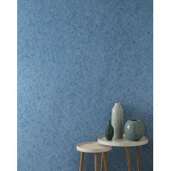 Tapet Fenton, Azure Blue Luxury Plain, 1838 Wallcoverings, 5.3mp / rola - Img 3