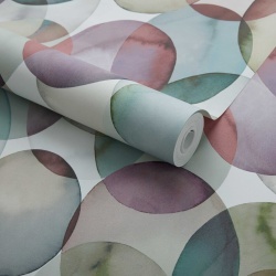 Tapet, Honesty, Peridot Green Luxury Geometric, 1838 Wallcoverings, 5.3mp / rola - Img 2