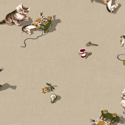 Tapet, Kittens, Jute, Coordonne, 5mp / rola