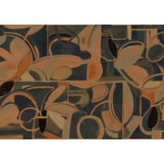 Tapet lavabil Giant Abstract, Black, TresTintas - Img 2