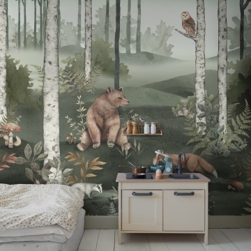Tapet lavabil, Wild Forest Mural 6943, 1.3mp / rola - Img 4