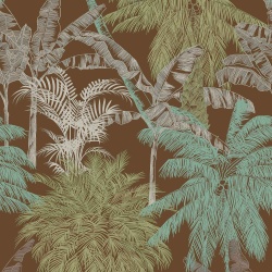 Tapet, Palms, Chocolate, Coordonne, 5mp / rola - Img 2