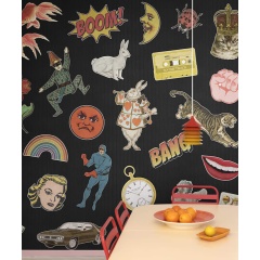 Tapet Patches, Black, Rebel Walls - Img 3
