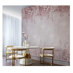 Tapet, Trailing Magnolia, Blush Pink Luxury Floral, 1838 Wallcoverings, 6.5mp / rola