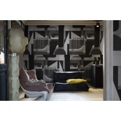 Tapet Vaasa, Graphite, Rebel Walls - Img 1
