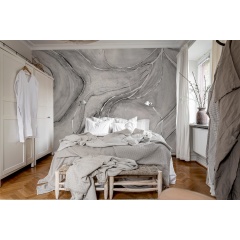 Tapet Watercolor Flow, Gray, Rebel Walls - Img 3