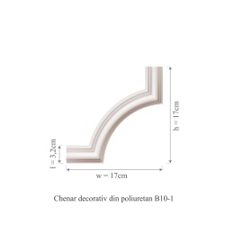 Chenar din poliuretan, Manavi, B10-1 - 17x17x1.6 cm - Img 2