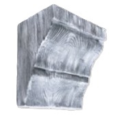 Consola decorativa din poliuretan, gri, rustic, EQ036G - 12x12x20 cm