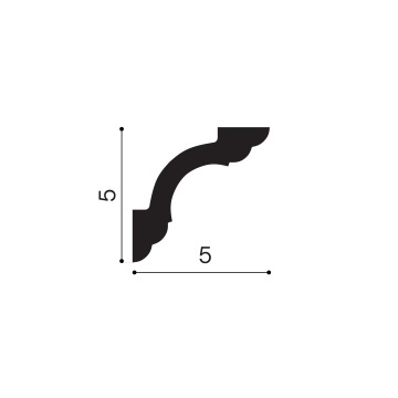Cornisa polimer rigid, Manavi, C9 - 5x5x200 cm - Img 2