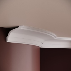 Cornisa poliuretan flexibil, Manavi, P836F - 6.5x12x200 cm