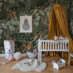 Fototapet, 3D Mischievous Tigers, Lush, Rebel Walls - Img 6