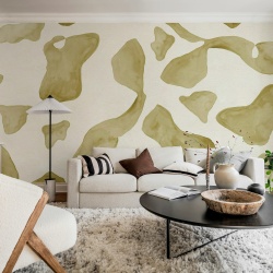 Fototapet, Abstract Motifs, Yellow, Rebel Walls