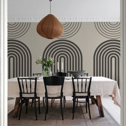 Fototapet, Abstract Vaults, Gray, Rebel Walls